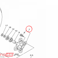 YAMAHA - HUB ASSY., 2 nr: 1PEF510D0000