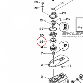 YAMAHA - ZESTAW NAPR. POMPY nr: 646443220000