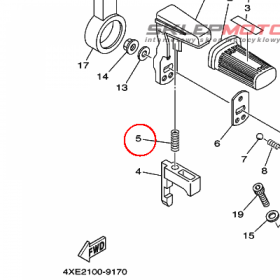 YAMAHA - sprezyna nr: 90501101A700