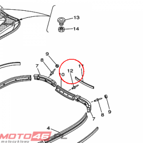 YAMAHA - ZATRZASK nr: 90267489US00