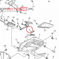 YAMAHA - OWIEWKA BOK nr: 1MC2835U00P4