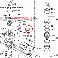 YAMAHA - VALVE SUB ASSY nr: 6T4438020300