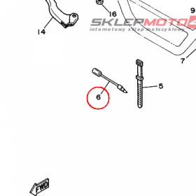 YAMAHA - WIRE, LEAD nr: 558821160000