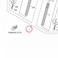 YAMAHA - AMORTYZATOR nr: 52SF31000300