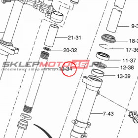 YAMAHA - SPREZYNA AMORT. nr: 5D7F31410000