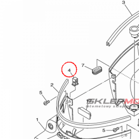 YAMAHA - STAY, APRON 1 nr: 6EGG27740000