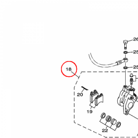 YAMAHA - ZACISK HAM. nr: 13DF580T0000