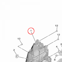 YAMAHA - HEADLIGHT ASSY nr: BX9H43000000