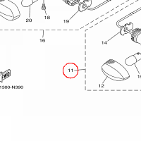 YAMAHA - kierunkowskaz nr: 1KB833100000