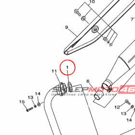 YAMAHA - uszczelka r. wyd. nr: 5VLE46130000
