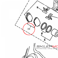 YAMAHA - klocki hamulcowe nr: 2NAW00450100