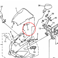 YAMAHA - PODKLADKA SPEC. nr: 4FM282150000