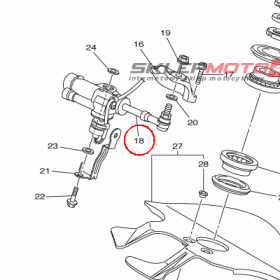 YAMAHA - HANDLEBAR SHIMMY DAMPER ASSY nr: 14B234900000