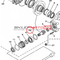 YAMAHA - SHIM, THRUST (.50MM) nr: 4XEE75375000