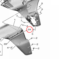 YAMAHA - naklejka nr: BAP283911000