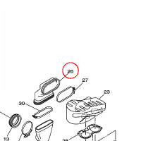 YAMAHA - JOINT, AIR FILTER 1 nr: 4TR1440F0000