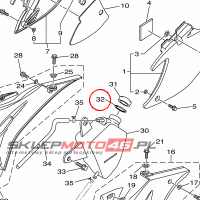 YAMAHA - USZCZELKA nr: 26H218740000