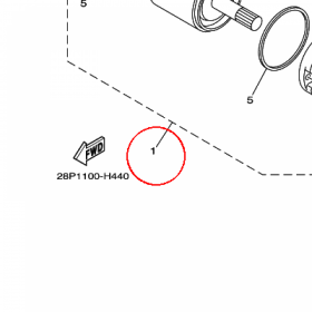 YAMAHA - MOTOR ASSY nr: 28P818900100