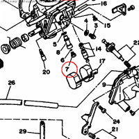 YAMAHA - DYSZA nr: 6201423A7300