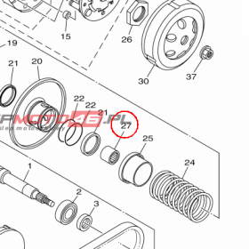 YAMAHA - lozysko nr: 93317417Y300