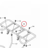 YAMAHA - CARRIER, REAR nr: 2UDF48423000