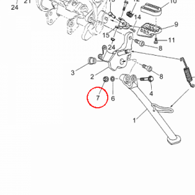 YAMAHA - NUT, U nr: 9561M1010000