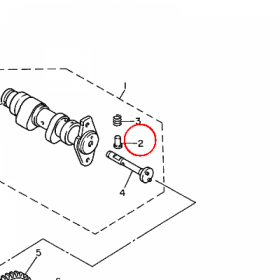 YAMAHA - PIN, DECOMPRESSION LEVER nr: 3YF122840000