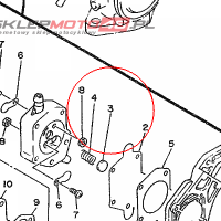 YAMAHA - SEAT,SPRING nr: 648244240000