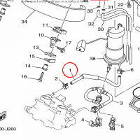 YAMAHA - PIPE, FUEL 2 nr: 2B0139720000