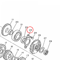 YAMAHA - PODKLADKA nr: 5Y1174710000