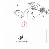 YAMAHA - kierunkowskaz nr: BC6833200000