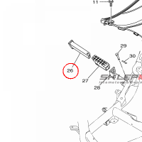 YAMAHA - PODNOZEK nr: 18SF74410000