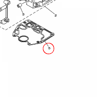 YAMAHA - uszczelka cylindra nr: 68T113510000