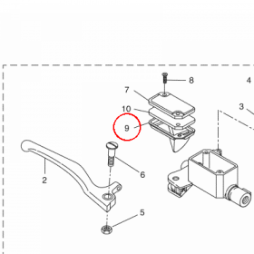 YAMAHA - MEMBRANA nr: 1B9F58540000