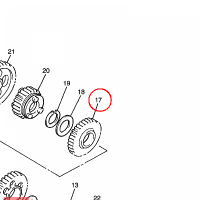 YAMAHA - KOLO ZEBATE nr: 4NK172310100