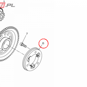 YAMAHA - SPRZEGLO ROZR. nr: 2TPE55800000