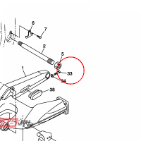 YAMAHA - BOLT nr: 970140804000