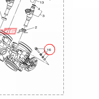 YAMAHA - SRUBA WOLNYCH OBR nr: 2C0141050000