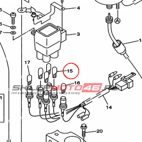 YAMAHA - ZAROWKA nr: 4R0835170000