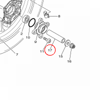 YAMAHA - TULEJA DYSTANS. nr: 905601730600