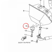 YAMAHA - tulejka nr: 904802400400