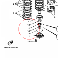 YAMAHA - simmering nr: 9310235M1300