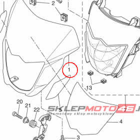 YAMAHA - OWIEWKA nr: 10SF83511000