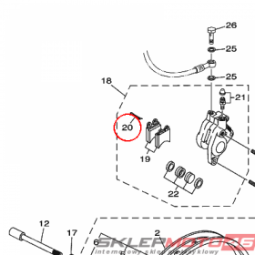 YAMAHA - ZAWLECZKA nr: 13DF59240000