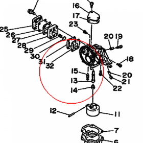 YAMAHA - ZAWOR IGLICOWY nr: 6G8143921000