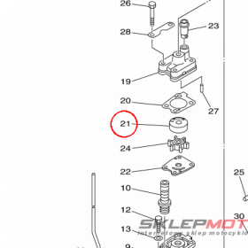 YAMAHA - ZESTAW NAPR. POMPY nr: 6BX443220000