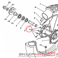 YAMAHA - szprychy, kompl. nr: 3BN253040000