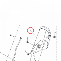 YAMAHA - OSLONA nr: B4T147080000