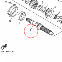 YAMAHA - WALEK SKRZYNI. B. nr: 5JW174110000