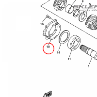 YAMAHA - HOUSING, BEARING 1 nr: 3P6151630000